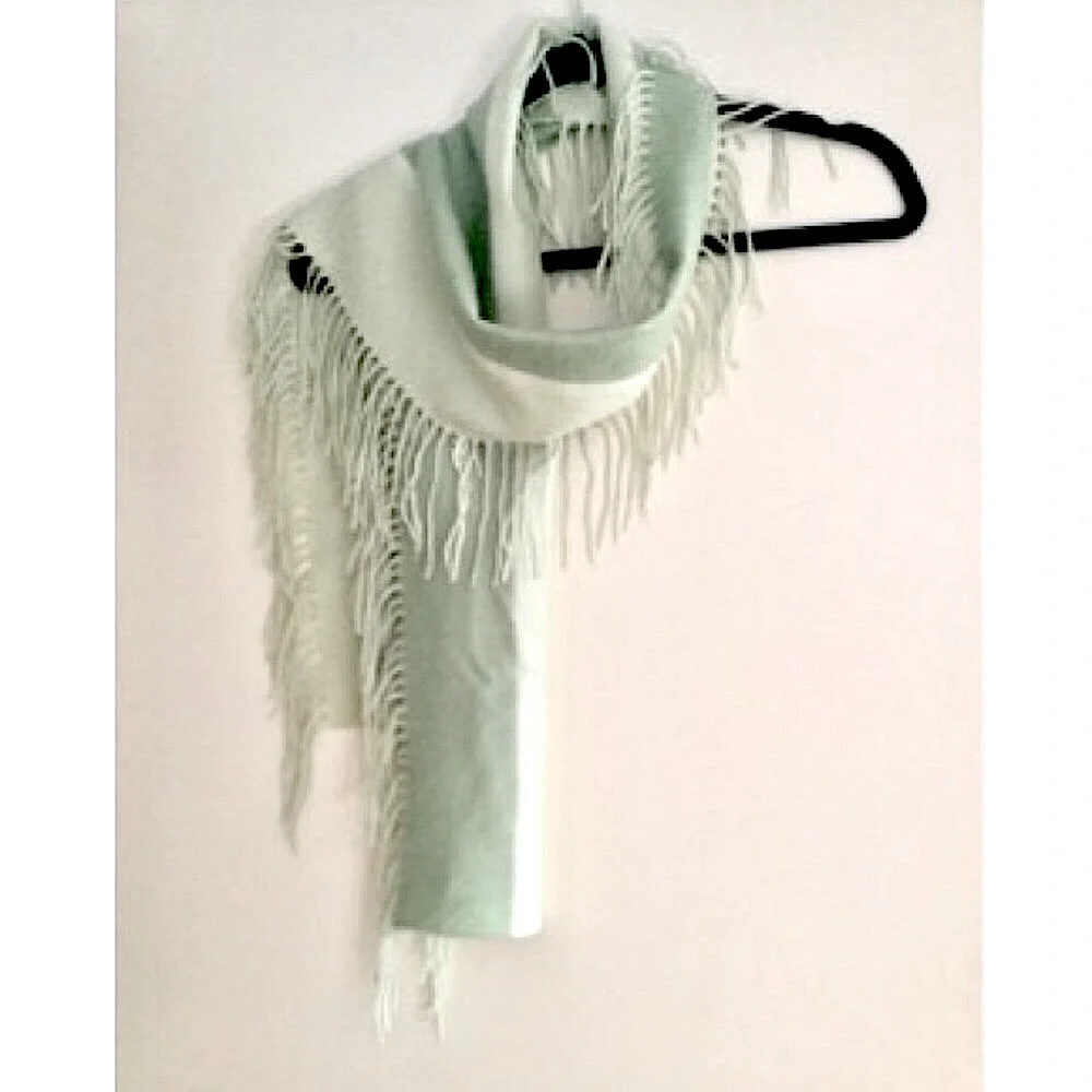 Vintage Charter Club Fringe Cashmere Scarf